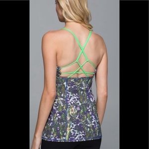 Lululemon Dancing Warrior Iris Flower Tank